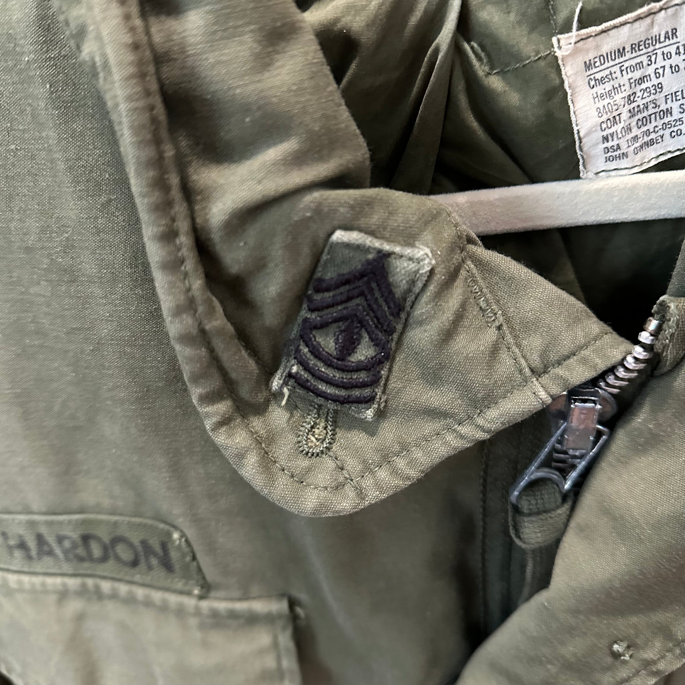 1970’s Patched M-65 Field Jacket Medium Regular