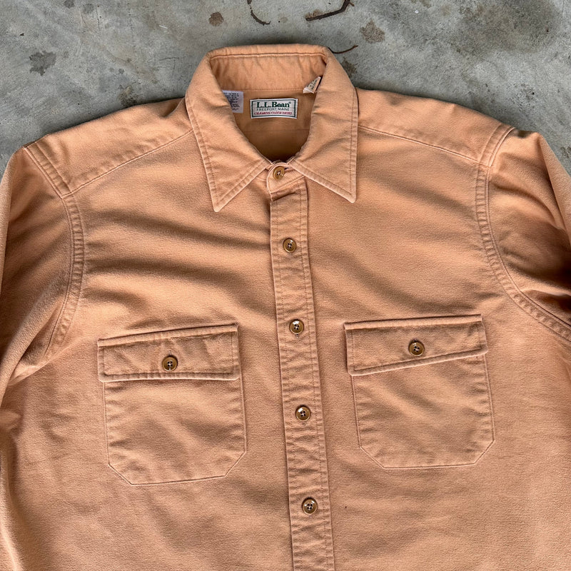 1980’s LL Bean Chamois Cloth Flannel Shirt Large