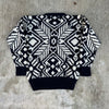 1980’s Ralph Lauren Patterned Hand Knit Wool Sweater Medium