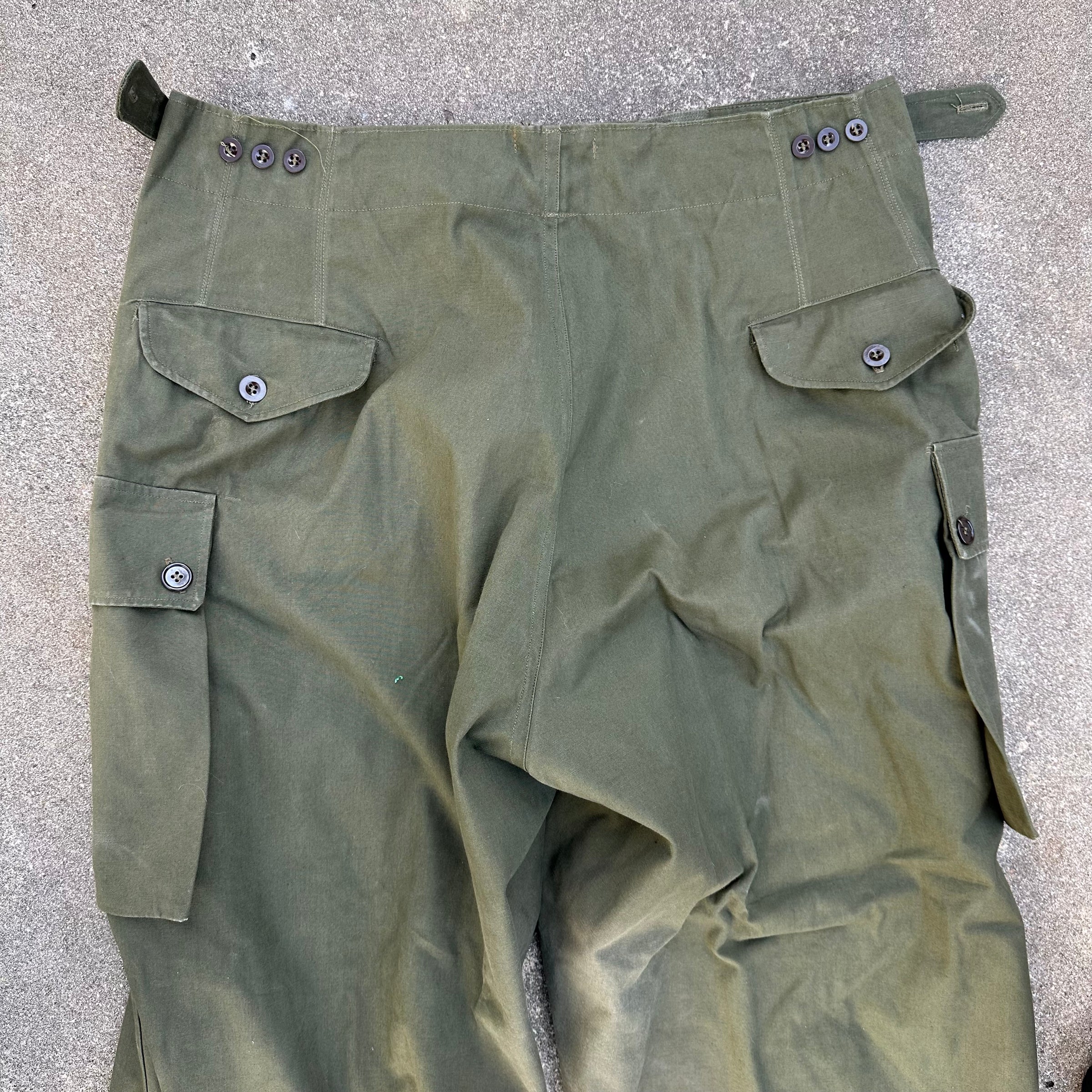 1950’s Dutch Military Fatigue Pants 38” Waist