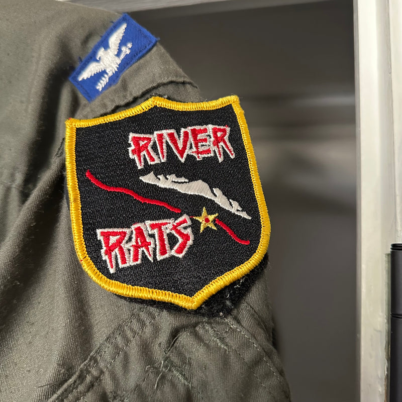 1970’s Vietnam War Named River Rats CWU-27/P Coveralls Size 42L