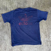 1980’s Paper Thin Navy Adidas T-Shirt Large