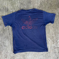 1980’s Paper Thin Navy Adidas T-Shirt Large