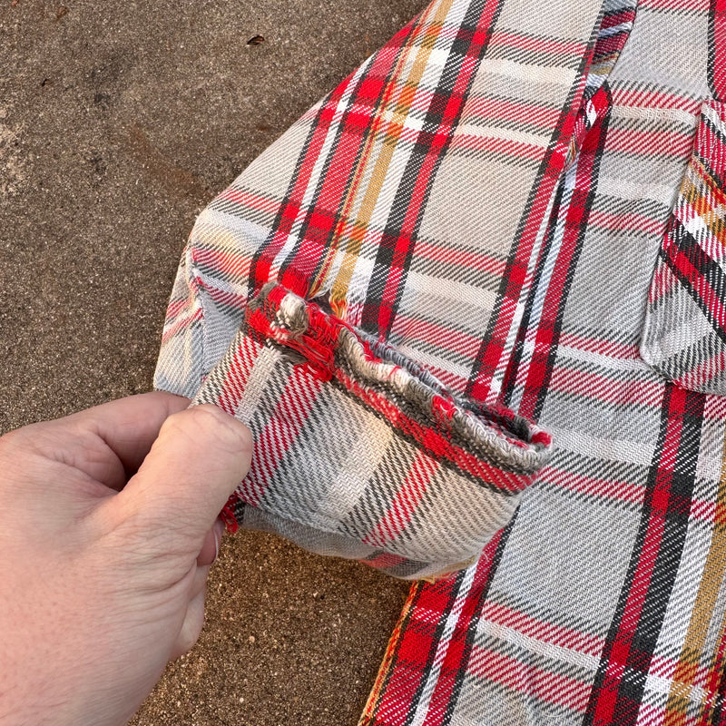 1970’s Big Mac Plaid Cotton Flannel Shirt Medium