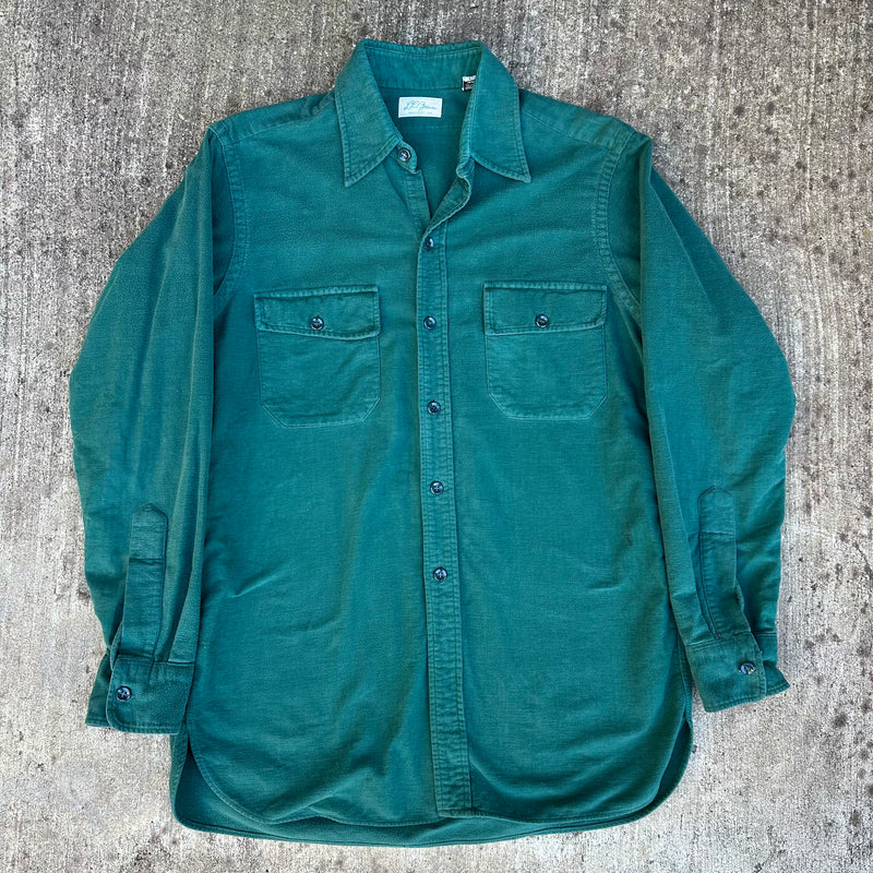 1960’s LL Bean Script Label Chamois Cotton Flannel Shirt