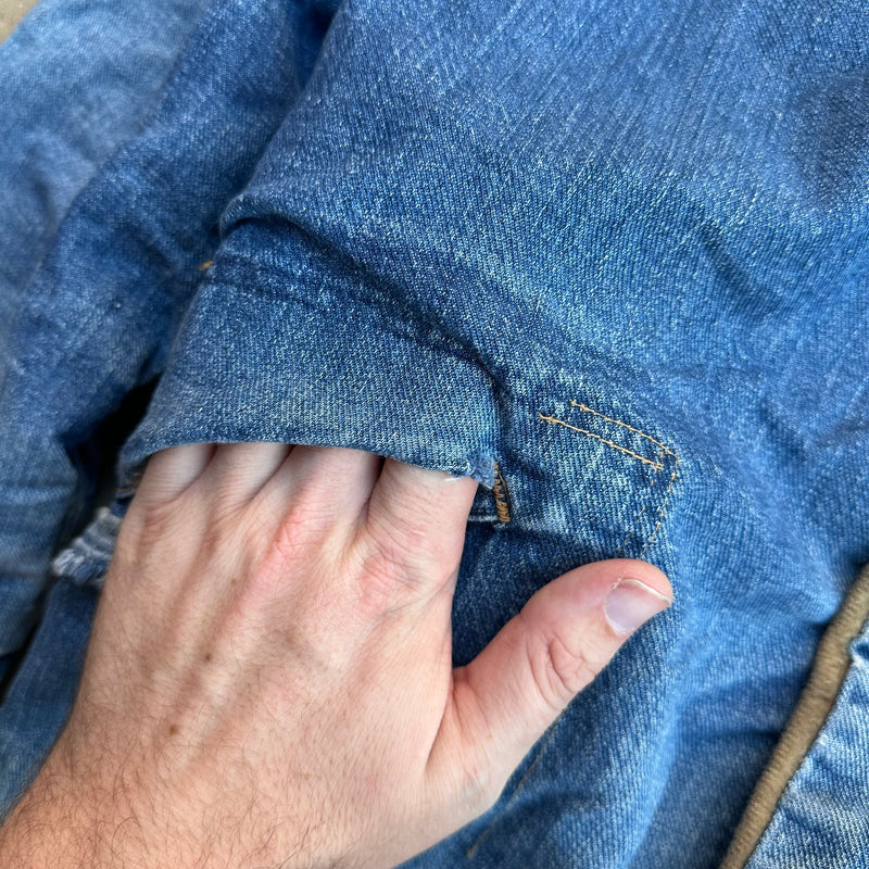 1960’s Wrangler Sherpa Lined Denim Jacket Size 42