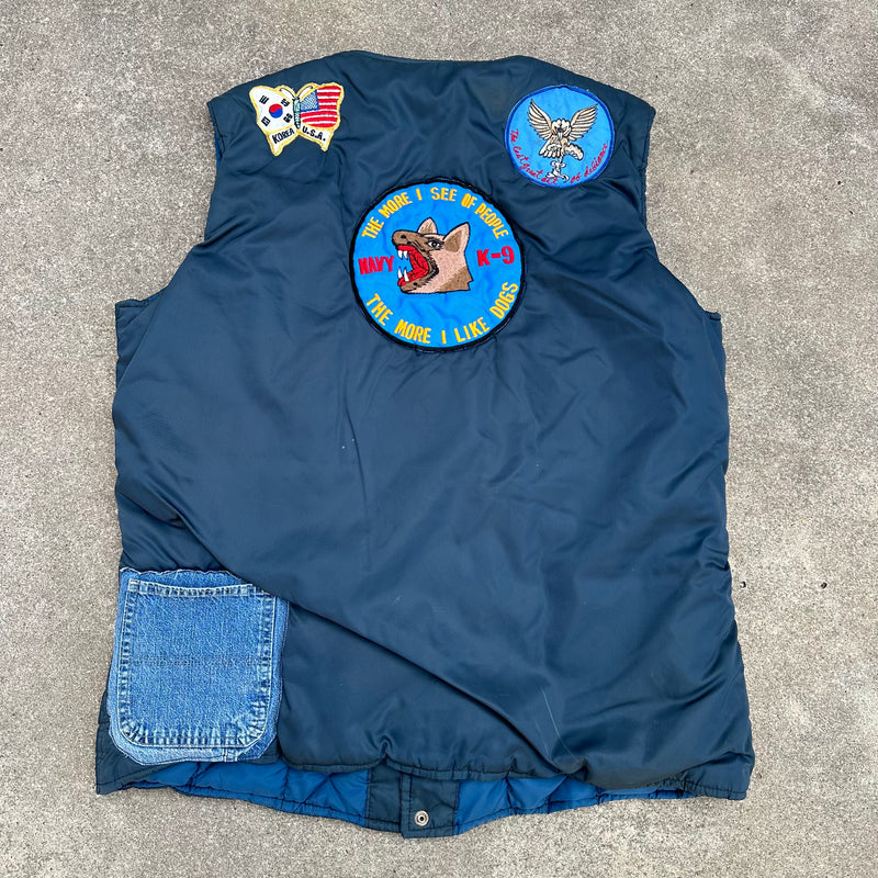 1980’s Korean Made Navy K-9 Unit Souvenir Vest XL