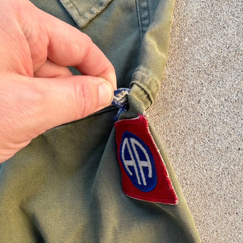 1960’s US Army 82nd Airborne Patched Fatigue Shirt