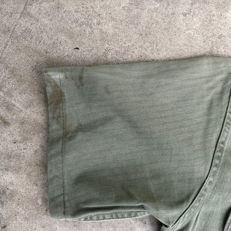 1950’s Short Sleeve USMC P-53 HBT Utility Jacket Medium