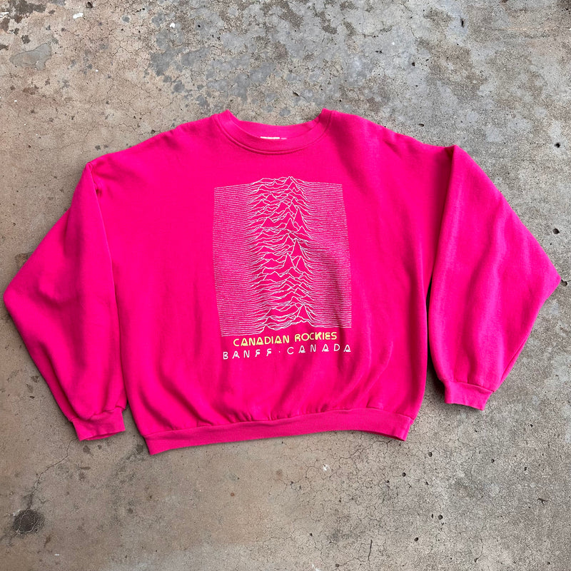 1980’s Canadian Rockies Peter Saville Souvenir Sweatshirt XL