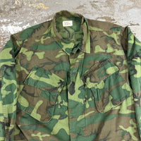1960’s Vietnam War ERDL Camo Ripstop Jungle Jacket Medium Long