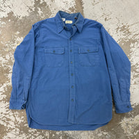 1960’s LL Bean Script Label Chamois Cotton Flannel Shirt Large