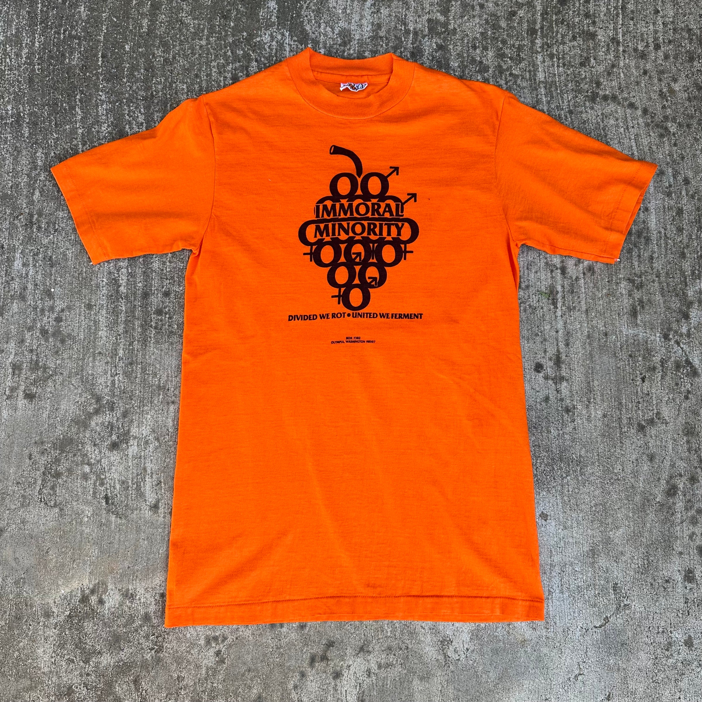 1970’s/80’s Immoral Minority LGBTQ+ Rights Group T-Shirt XS