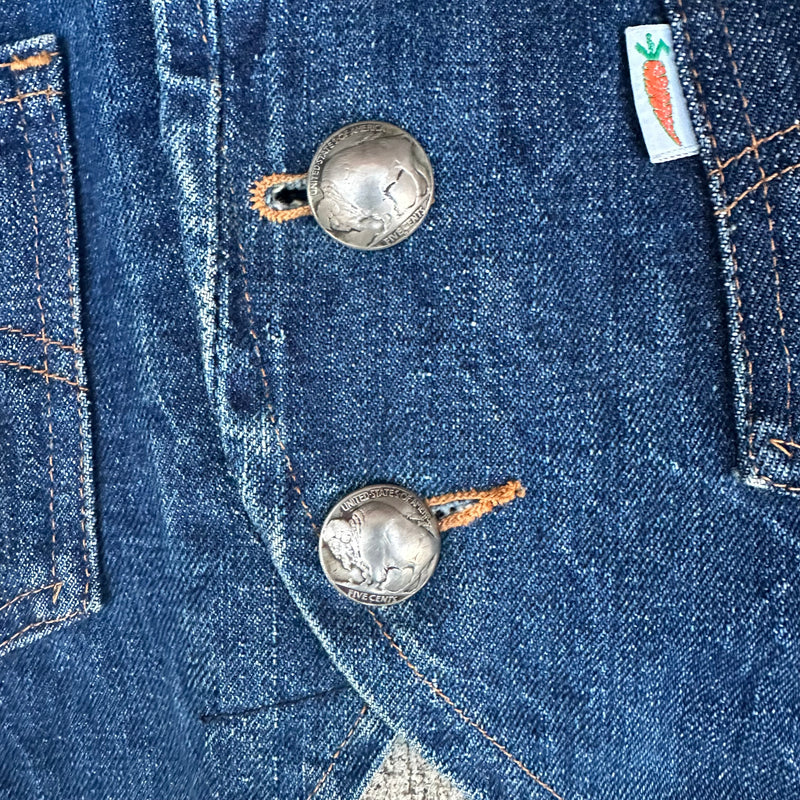 1970’s/80’s Levi’s Fresh Produce Denim Vest S/M