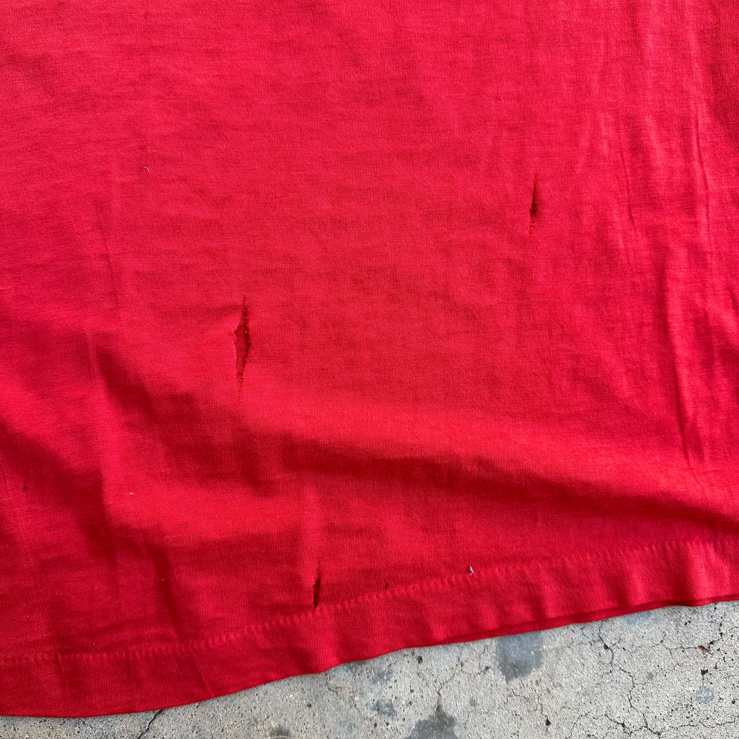 1980’s Paper Thin US Marines Mess with the Best Skull T-Shirt Small