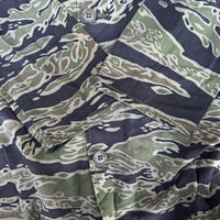 1960’s/70’s Late War Tiger Stripe Camo Shirt 22” Chest