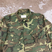 1960’s Vietnam War Poplin ERDL Camo Jungle Jacket Medium Regular