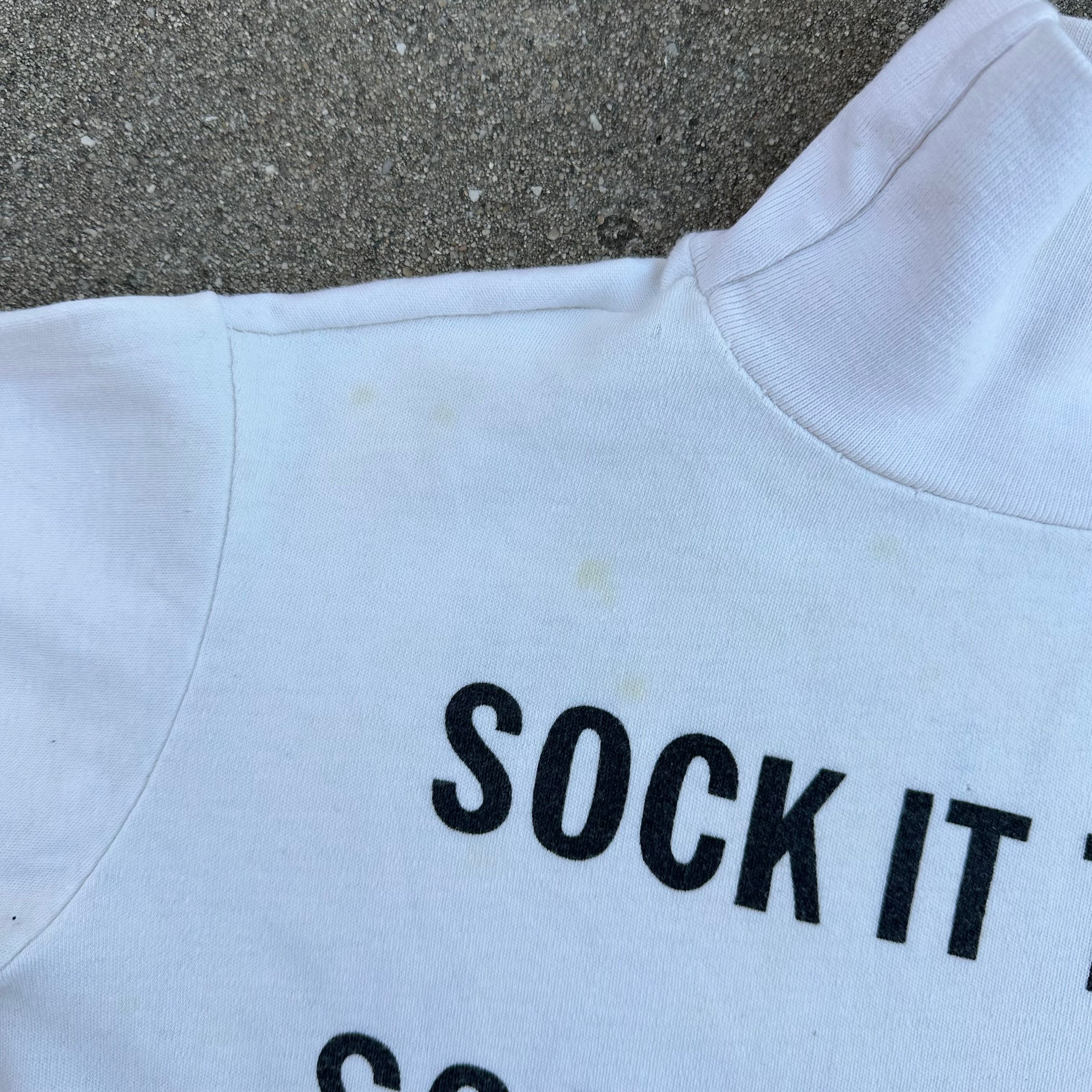 1960’s Sock it to Me Cotton Turtleneck T-Shirt Small