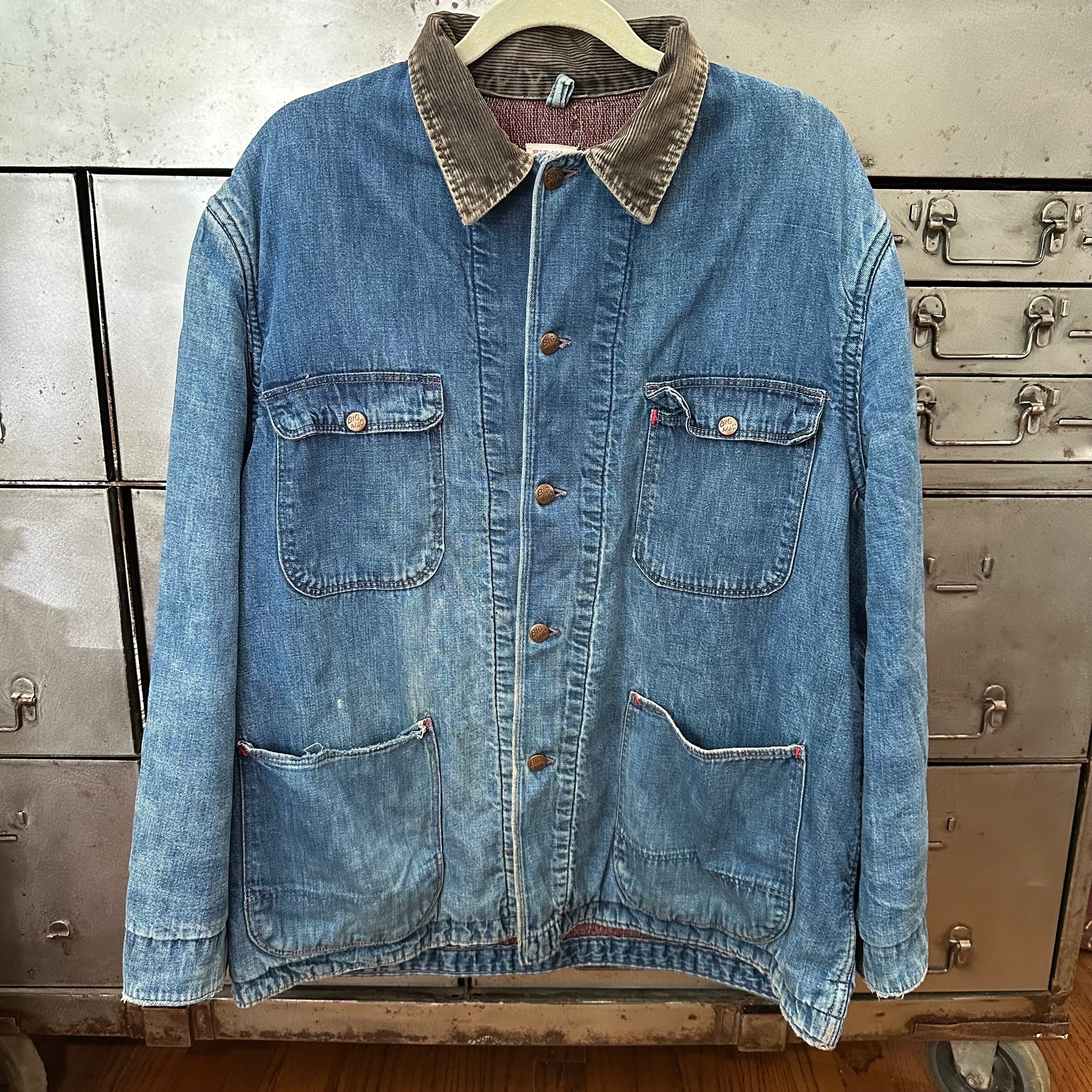 1960’s Penney’s Big Mac Blanket Lined Denim Chore Jacket 25” Chest