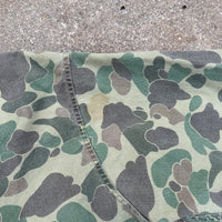 1960’s Kamo Brand 13 Star Button Duck Hunter Camo Shirt 23.5” Chest
