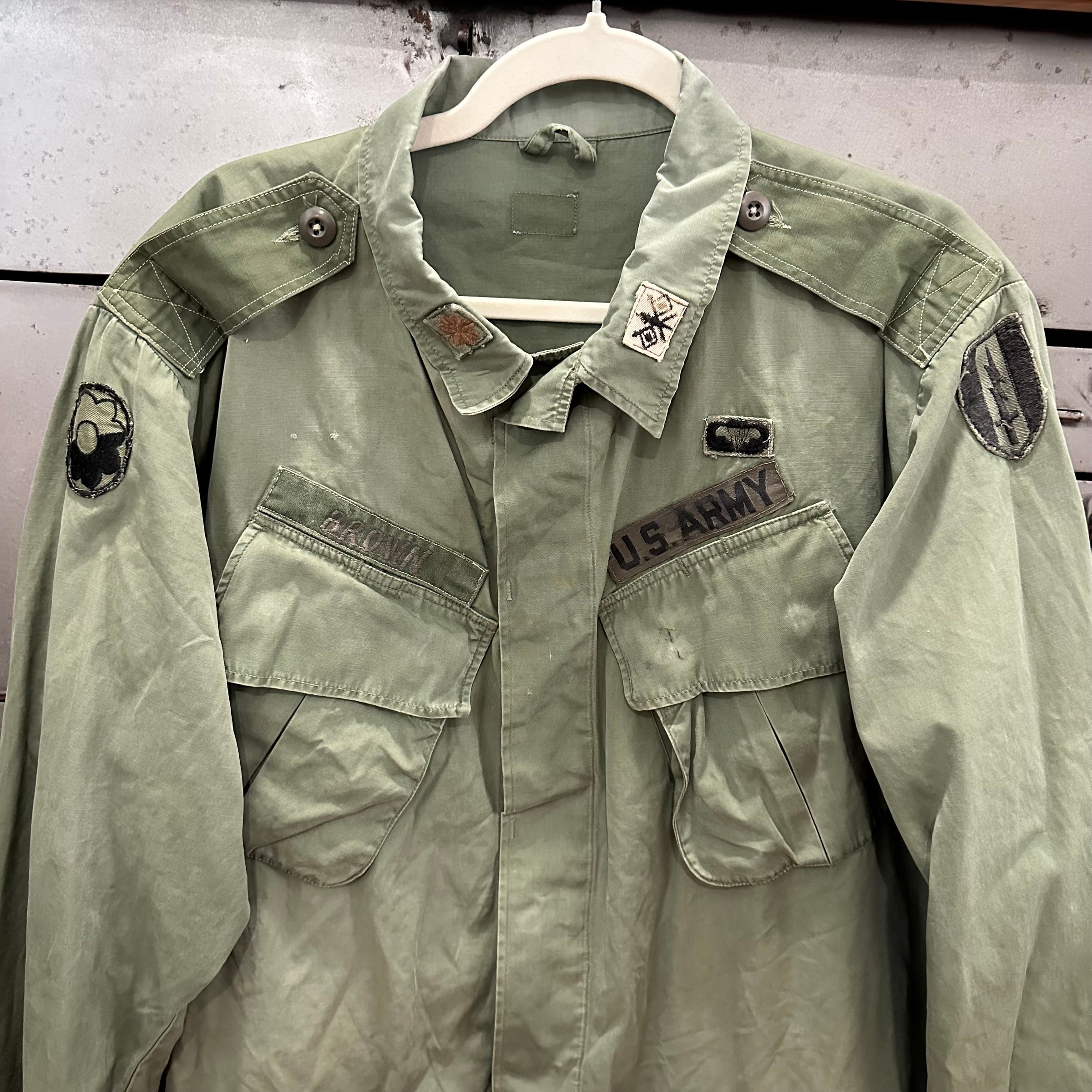 1960’s Vietnam War Modified 3rd Pattern Poplin Jungle Jacket XL Long