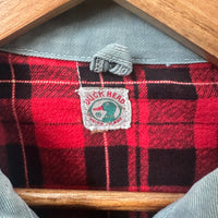 1950’s/60’s Duck Head Plaid Cotton Lined Work Jacket Large