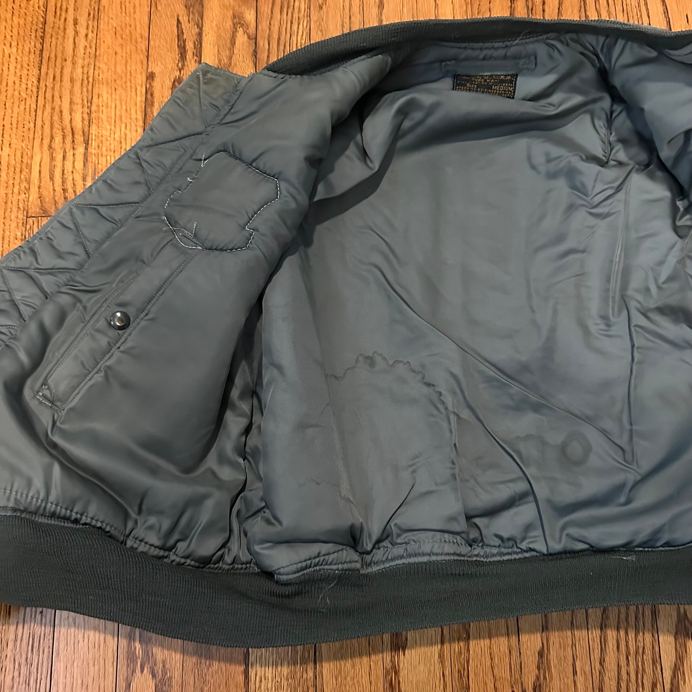 1950’s First Pattern MA-1 Flight Jacket Medium