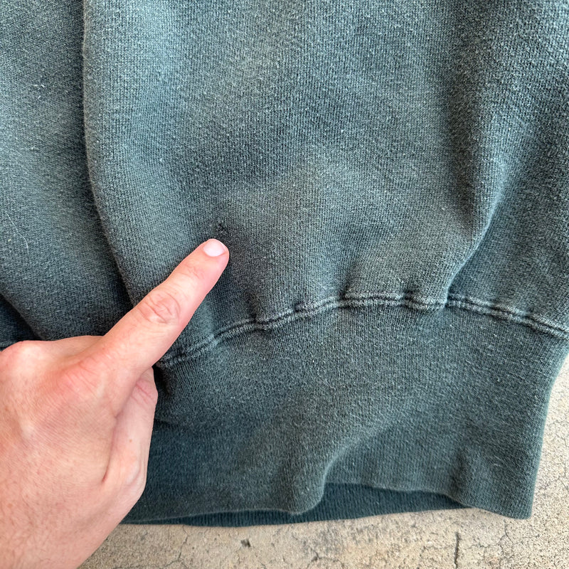 1940’s/50’s Oklahoma A&M Flock Print Quarter Zip Sweatshirt