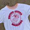 1970’s Velva Sheen US Marines Ringer T-Shirt Medium