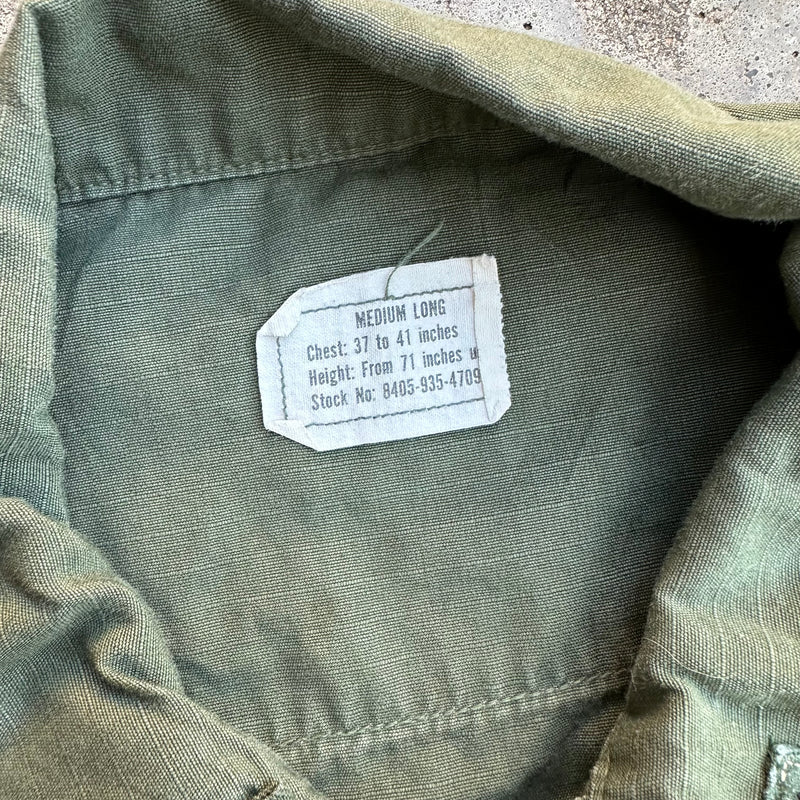 1960’s Vietnam War Patched US Army Senior Aviator Jungle Jacket Medium Long