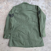 1960’s Near Mint Experimental Rayon/Cotton Jungle Jacket Small Short