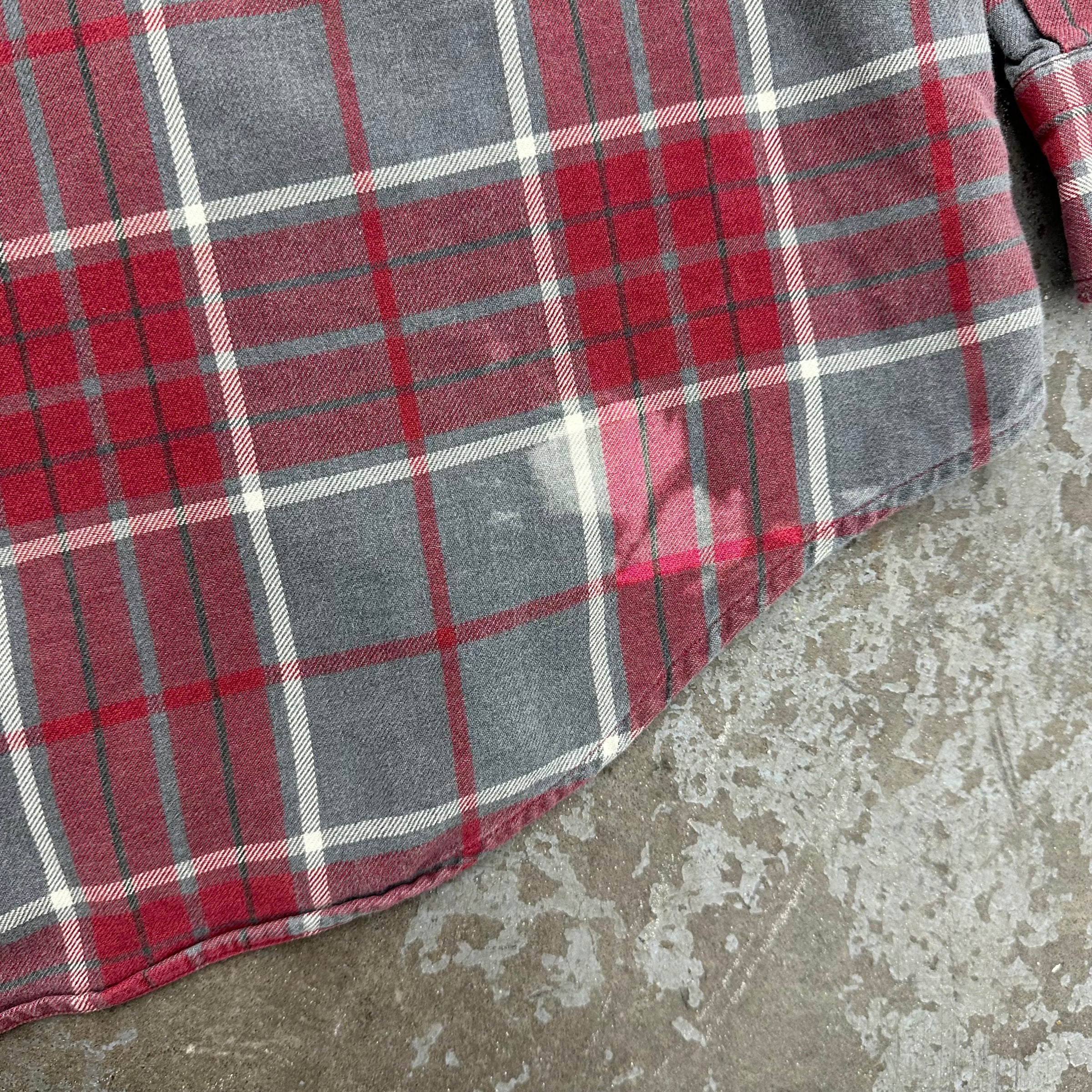 1990’s Land’s End Plaid Cotton Shirt Large