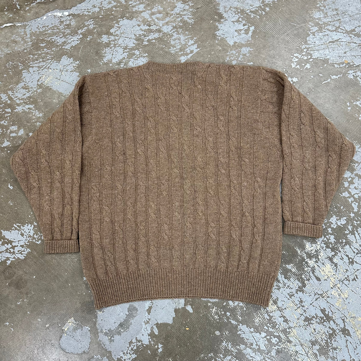 1990’s Burberry’s Wool Cable Knit Sweater Large