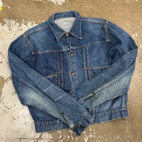 1950’s Montgomery Ward Type 2 Style Pleated Denim Jacket