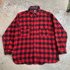 1950’s Woolrich Buffalo Plaid Wool Flannel Shirt XL