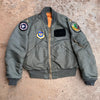 1970’s Patched MA-1 Flight Jacket Large