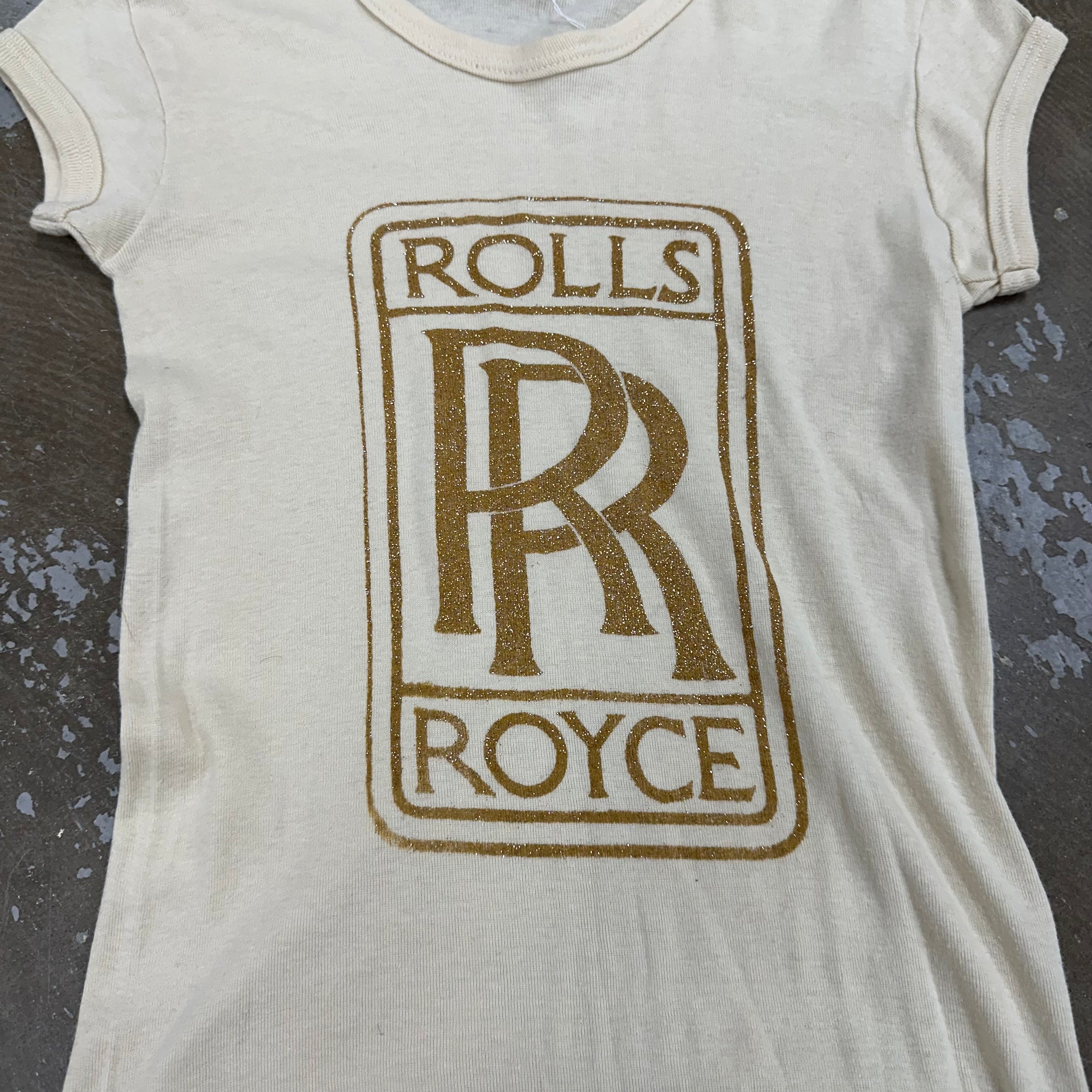 1970’s Diamond Dust Rolls Royce Fitted T-Shirt XS