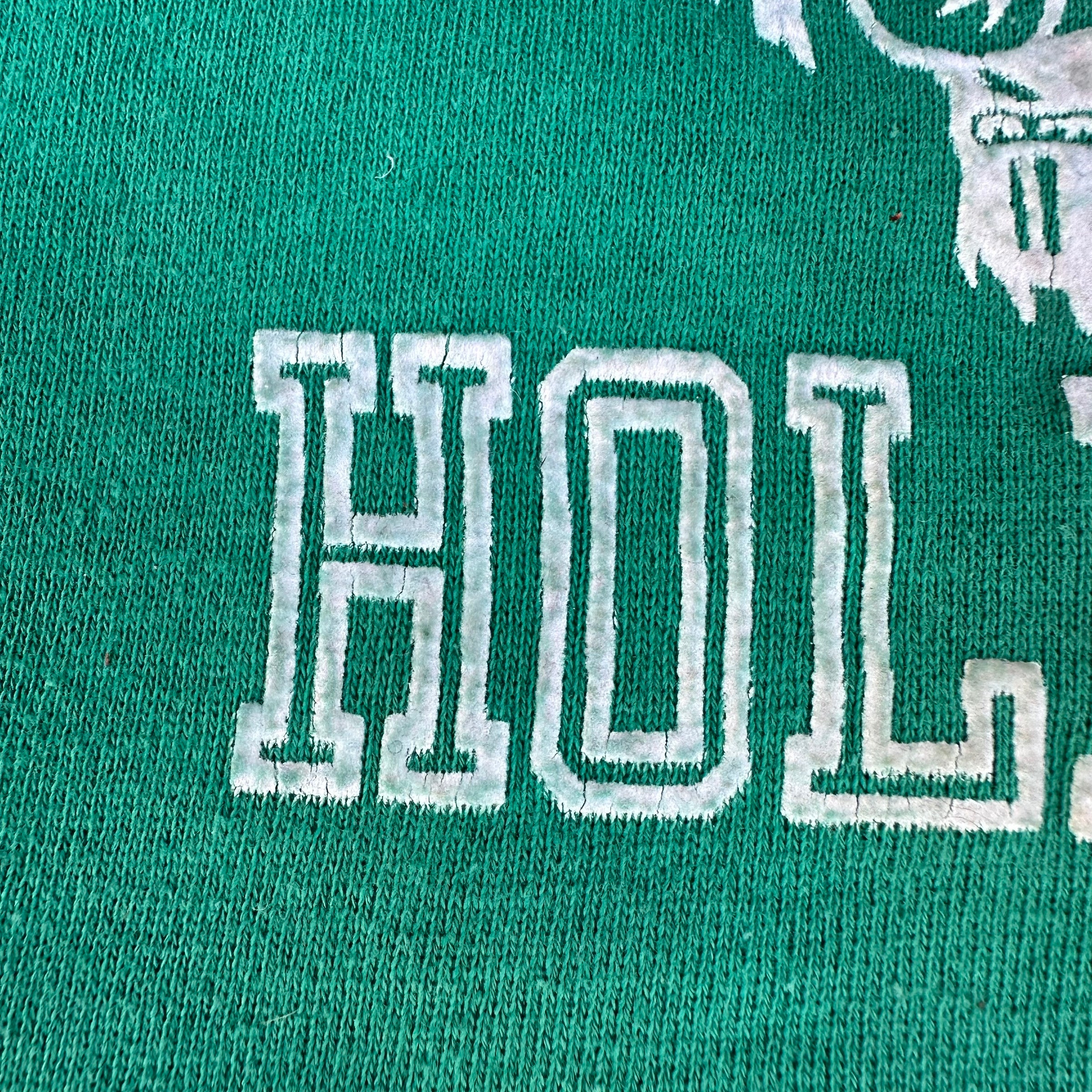 1960’s Camp Bobbin Hollow Flock Print Crewneck Sweatshirt