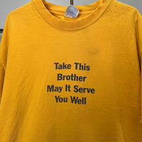 1990’s Chemical Brothers Take This Brother May It Serve You Well Band T-Shirt Large