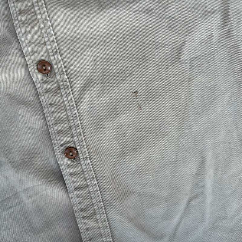 1940’s Dickies Khaki Cotton Work Shirt Large