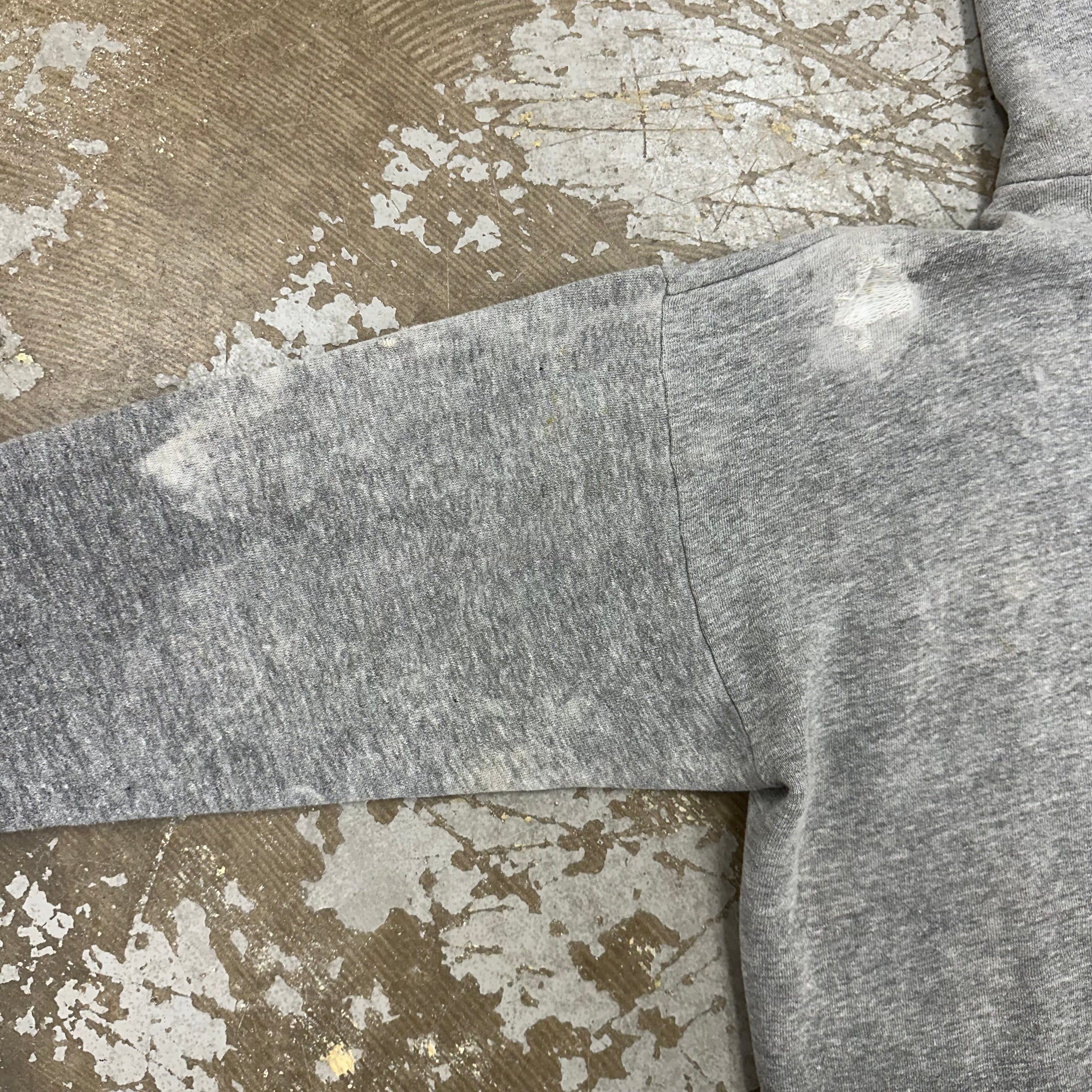 1960’s/70’s Russell Athletic Thrashed Grey Hooded Sweatshirt XL