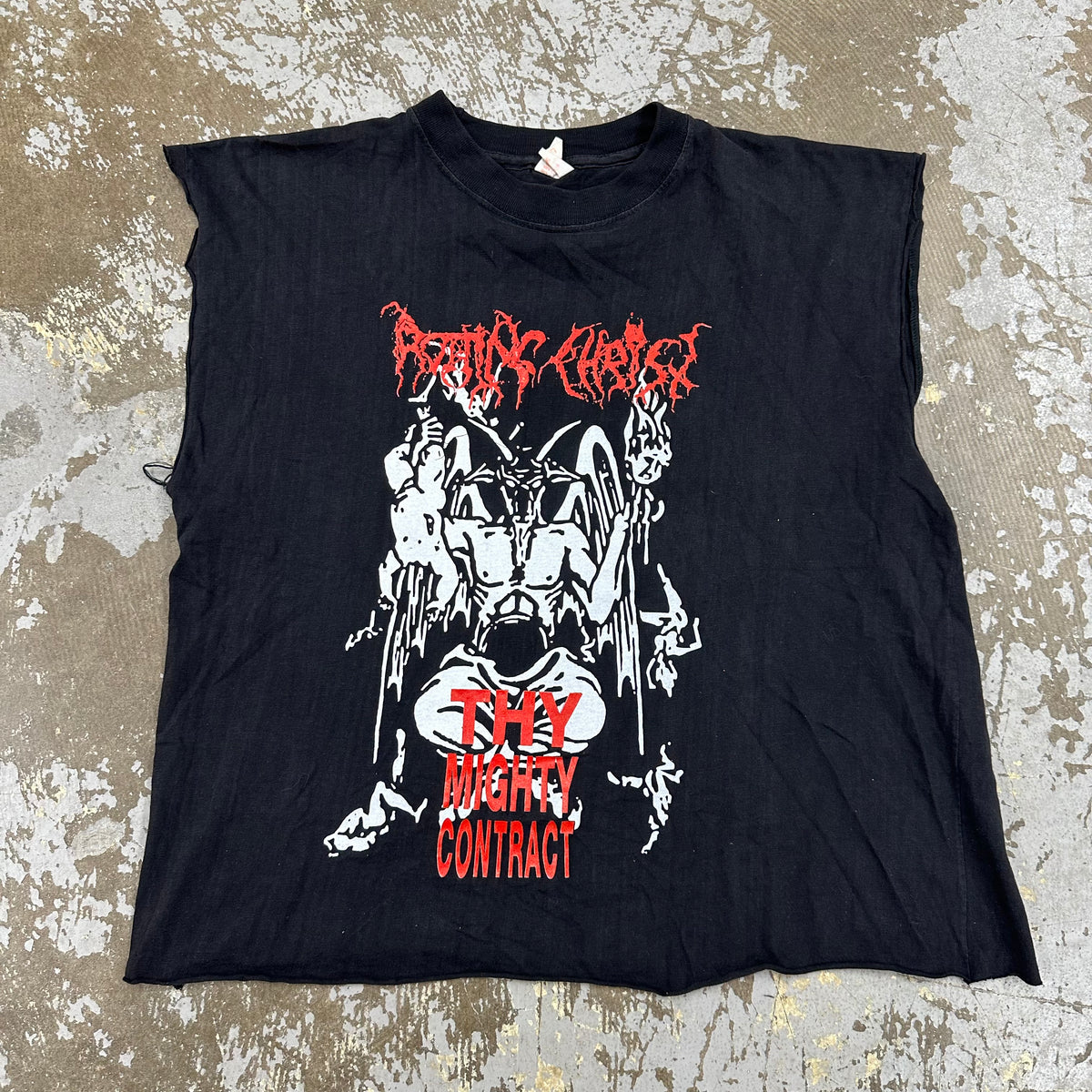 1993 Rotting Christ Thy Mighty Contract Album T-Shirt Large