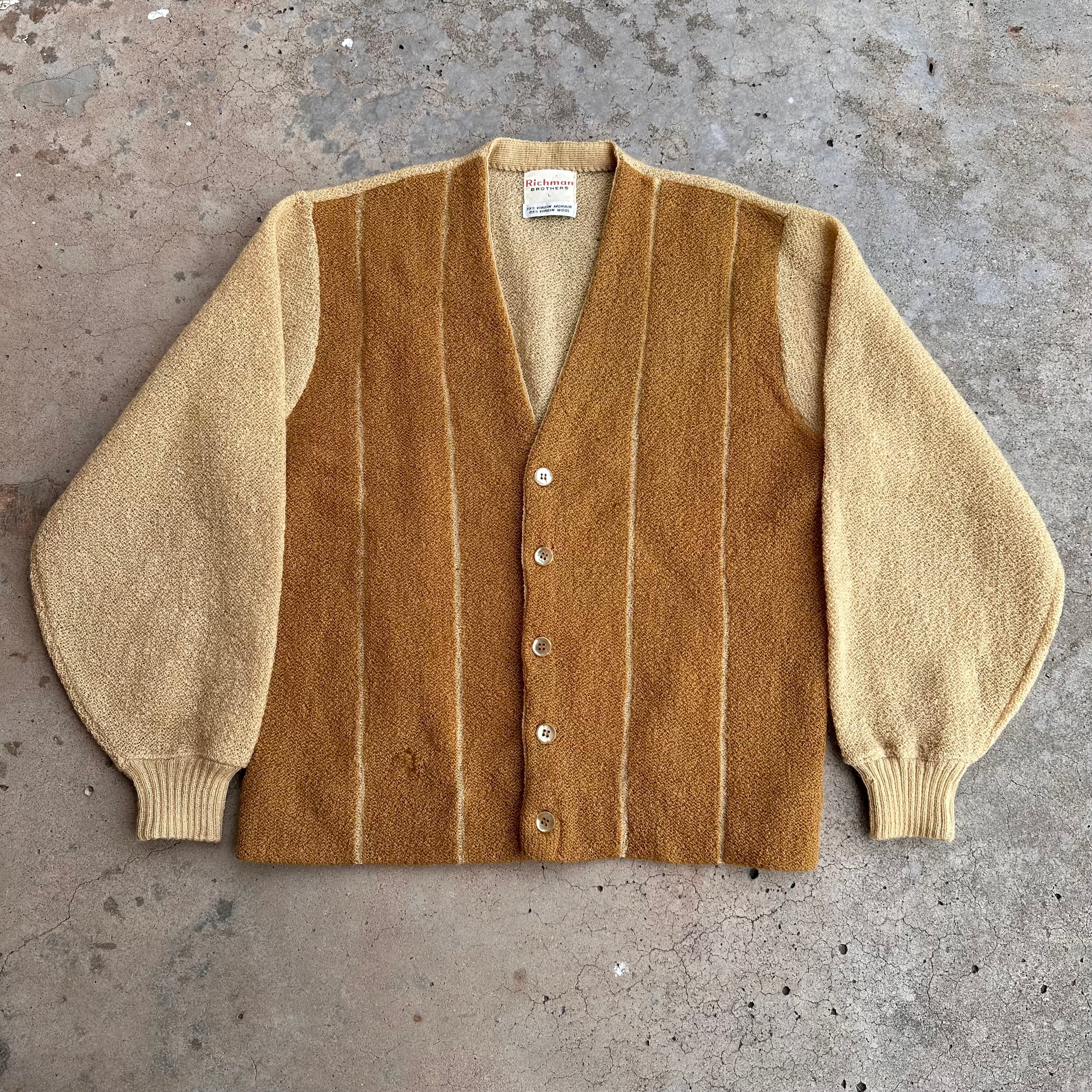 トップス 60's Richman Mohair Cardigan Size (XL) 60's Richman Mohair Cardigan Size (XL)