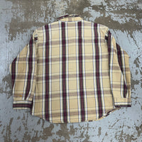 1970’s/80’s Five Brothers Plaid Cotton Flannel Shirt XL