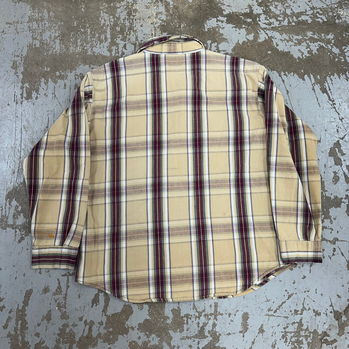 1970’s/80’s Five Brothers Plaid Cotton Flannel Shirt XL