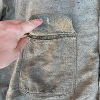 1910’s/20’s Grey Flax Wool Pullover Work Shirt XL