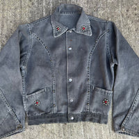 1950’s/60’s Kids Studded Black Denim Jacket