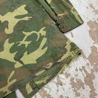 1960’s Vietnam War Poplin ERDL Camo Jungle Jacket Small Regular