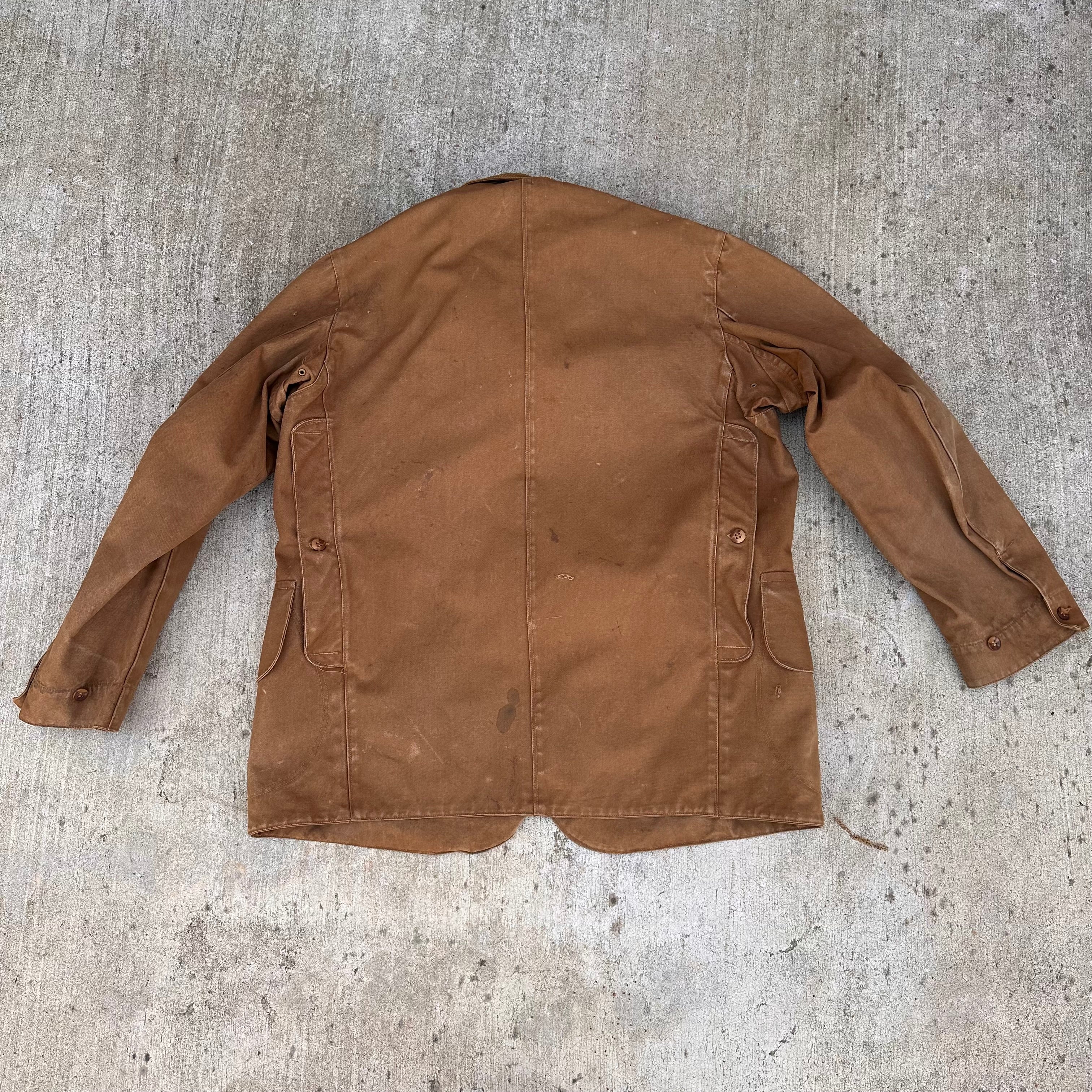 1930's Duxbak Half Moon Canvas Hunting Jacket Size 40 – Little