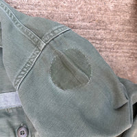 1960’s Vietnam War Chaplain Patched Fatigue Shirt Large